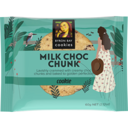 Photo of Byron Bay Cookies Individually Wrapped Milk Choc Chunk Cookie 60g