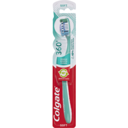 Photo of Colgate 360° Whole Mouth Clean Manual Toothbrush, 1 Pack, Soft Bristles