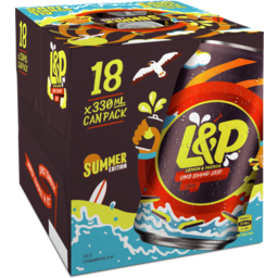 Photo of L&P Soft Drink Cans 330ml 18 Pack