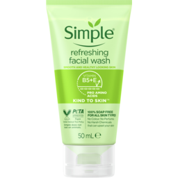 Photo of Simple Kind To Skin Refreshing Facial Gel Wash For Smooth And Strong Skin 50ml
