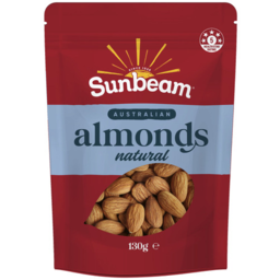Photo of Sunbeam Australian Almonds Natural 130gm