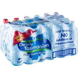 Photo of Clearly Tas Water 600ml 20pk