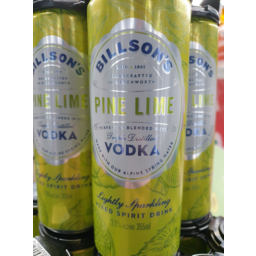 Photo of Billsons Pine Lime Vodka 355ml 4pk