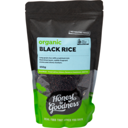 Photo of Honest To Goodness Organic Black Rice