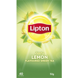 Photo of Lipton Green Tea Bag Lemon 40 Pack