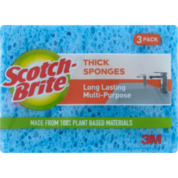 Photo of Scotch Brite Antibacterial Thick Sponges 3 Pack
