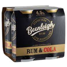 Photo of Beenleigh Rum & Cola 4.5% Can 4pk