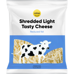 Photo of Value Shredded Light Reduced Fat Tasty Cheese 500g