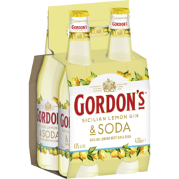 Photo of Gordon's Sicilian Lemon Gin 4% Abv