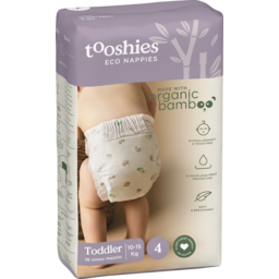 Photo of Tooshies Eco Nappies With Organic Bamboo Size 4 Toddler 10-15kg
