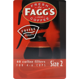 Photo of Faggs Coffee Filters Size 2 40 Pack