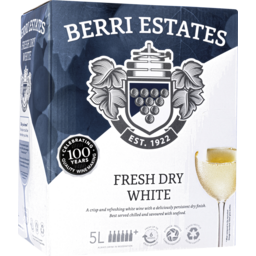 Photo of Berri Estates Fresh Dry White Cask 5lt