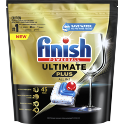 Photo of Finish Powerball Ultimate Plus All In One Fresh Dishwasher Tablets 45 Pack