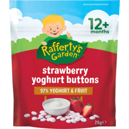 Photo of Raffertys Garden Strawberry Yoghurt Buttons 12+ Months