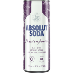 Photo of Absolut Passionfruit & Soda Can