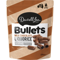 Photo of Darrell Lea Milk Chocolate Liquorice Bullets