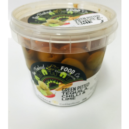Photo of Naked Food Compant Duo Tequlia, Chilli & Lime Olives 350g