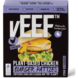 Photo of vEEF Chicken Style Burger Patty 226gm