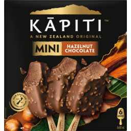 Photo of Kapiti Ice Cream Hazelnut Milk Chocolate 6 Pack
