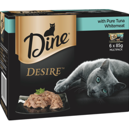 Photo of Dine Cat Food Desire Pure Tuna White Meat 6 Pack