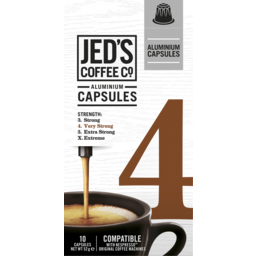 Photo of Jed's #4 Very Strong Coffee Capsules 10pk