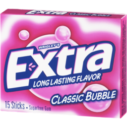 Photo of Wrigley's Extra Classic Bubble Sugarfree Gum - 15 Ct