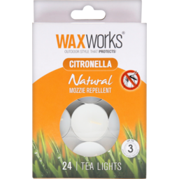 Photo of Waxworks Citronella Tea Lights 24pk 24