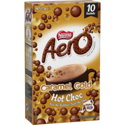 Photo of Nestle Aero Hot Chocolate Ambient Beverages Caramel Gold 10 Pack 