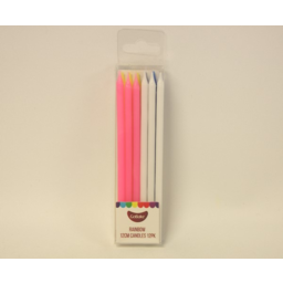 Photo of Tall Candles Rainbow 12 Pack