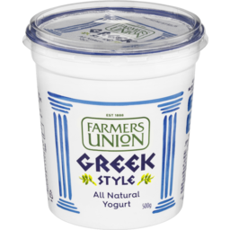 Photo of Farmers Union Yoghurt Natural Greek Style (500g)