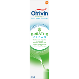 Photo of Otrivin Breathe Clean Natural Daily Nasal Cleanser With Isotonic Seawater & Aloe Vera,