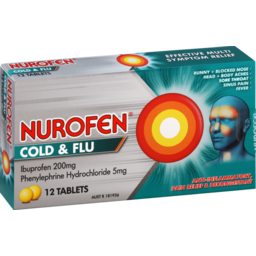 Photo of Nurofen Cold And Flu Multi-Symptom Relief Tablets 200mg Ibuprofen 12 Pack 12.0x