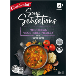Photo of Continental Soup Sensations Moroccan Vegetable Medley With Cous Cous 2 Serves 68g