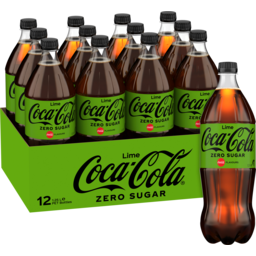 Photo of Coca-Cola Zero Sugar Lime 12 X 1.25l Soft Drink Multipack Bottle