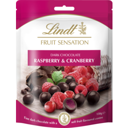 Photo of Lindt Fruit Sensation Raspberry & Cranberry Dark Chocolate 150g