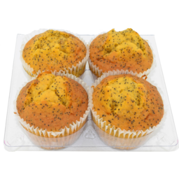 Photo of Orange & Poppy Seed Muffins 4pack