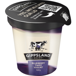 Photo of Gippsland Dairy Twist Blueberry Yogurt