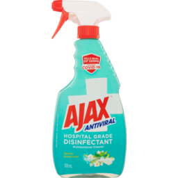 Photo of Ajax Hospital Grade Antibacterial Disinfectant Multipurpose Cleaner, 500ml, Spring Botanicals Surface Spray 500ml