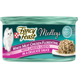 Photo of Purina Fancy Feast Medleys White Meat Chicken Florentine Garden Greens In A Delicate Sauce Cat Food