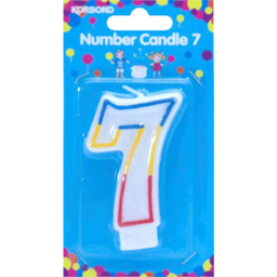 Photo of Korbond Candle Birthday Number 7
