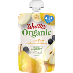 Photo of Wattie's Organic Baby Food Pear, Banana & Blueberries