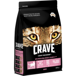 Photo of Crave Grain Free Dry Cat Food Chicken & Salmon Bag