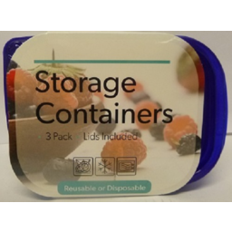 Photo of STORAGE CONTAINERS 3PK 