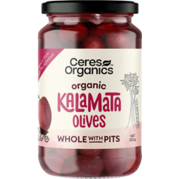 Photo of Ceres Organics Organic Kalamata Olives Whole With Pits 320g