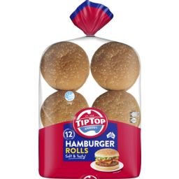 Photo of Tiptop Bakery Tip Top Hamburger Rolls 12 Pack 12x1kg
