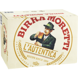 Photo of Birra Moretti Premium Lager 330ml 24 pack