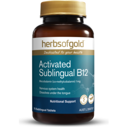 Photo of HERBS OF GOLD Activated Sublingual B12 75 Tabs