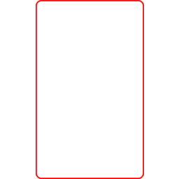 Photo of Red Border 60mm x 99.6mm Label