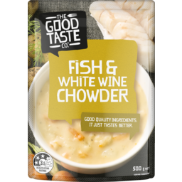 Photo of Good Taste Company Chilled Soup Seafood Chowder & White Wine 500g