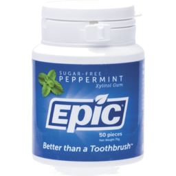 Photo of Epic (Naturally Sweet) Xylitol Gum Peppermint 50 Pack